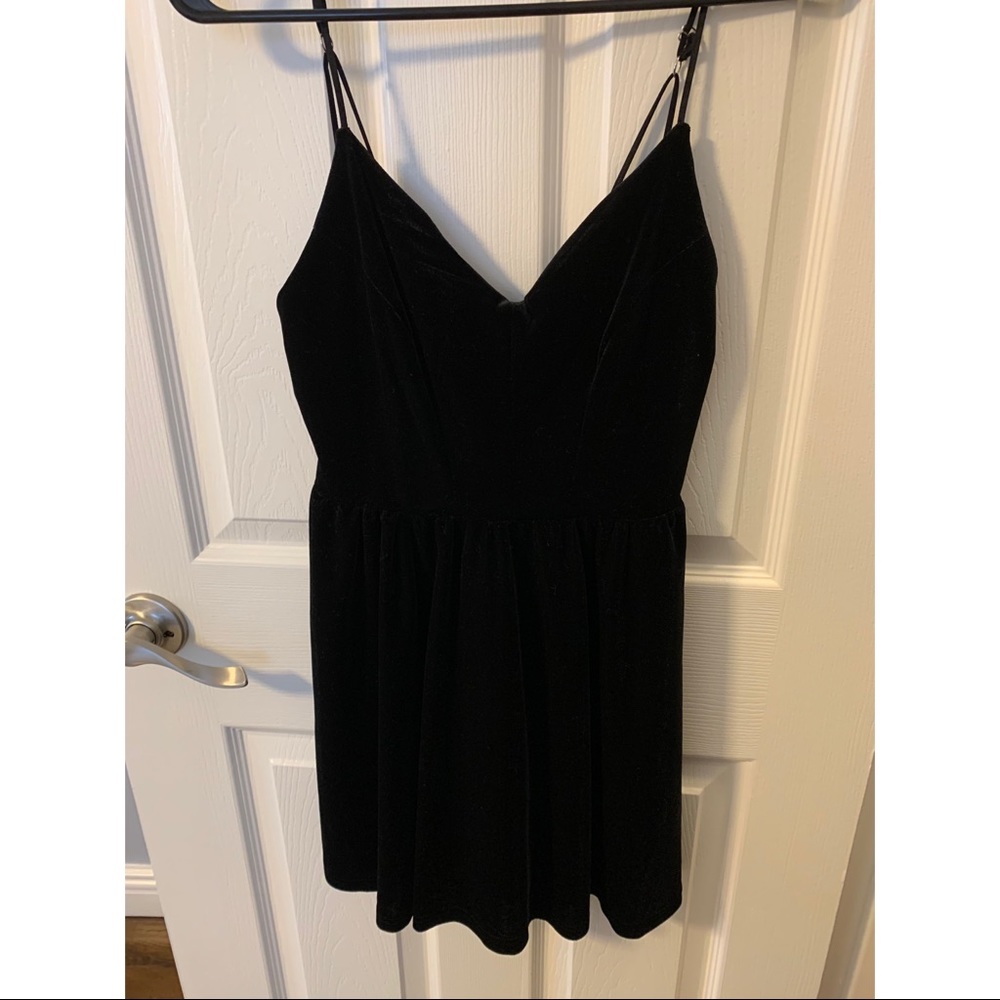 Velvet black dress